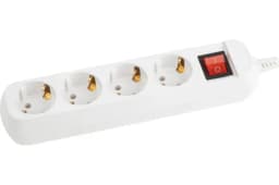 Колодка удлинителя 4-м с заземл. KX-4es с выкл. Эра Б0028344