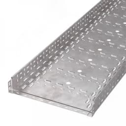 Лоток перфорированный Стандарт INOX (AISI 409) 500х80х3000 (1,0 мм) (6 м/уп)