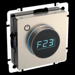 BRITE Термостат электронный с индикацией ТС10-1-БрШ шампань IEK