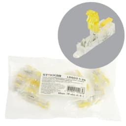 Зажим прокалывающий ответвительный 1525 мм2 c ответвительной клеммой LD2191 на 1 выход прозрачныйсиний упаковка 10 шт LD503125 49768