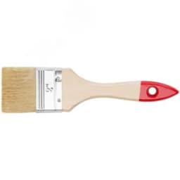 Кисть флейцевая "Оптима", натур. cветлая щетина, деревянная ручка 2" (50 мм)