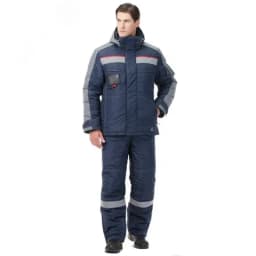 Костюм мужской утепл. Линкор (т.син.- св.сер.) с пк р.104-108/182-188
