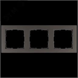 Рамка G-Classic 3-постовая, цвет Мокко