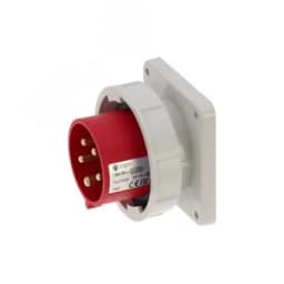 Вилка встраиваемая 16A/400V/3P+N+E/IP67, фланец 86x86