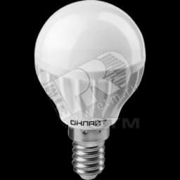 Лампа светодиодная LED 6вт E14 теплый матовый шар Navigator Group