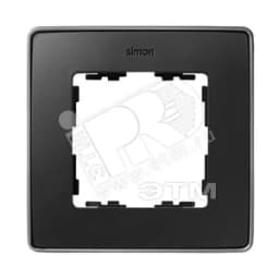 Рамка 1 пост графит основание алюминий