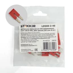 Центральная перемычка для ЗНИ самозажимных 4 мм² JXB ST 4 2PIN LD568240 DIY упак 20 штSTEKKER 39979