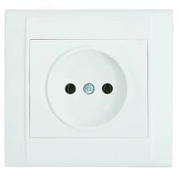 DEFNE РОЗЕТКА Б/З белая в сборе