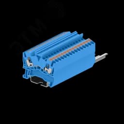 Клемма TP 1-1 проходная угловая, сечение 2,5 мм. кв., синяя