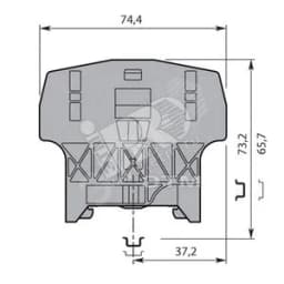 Фиксатор торцевой для рейки DIN3 BAZH1
