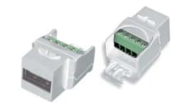 Вставка Hyperline KJ1-USB-A2-SCRW-WH Вставка формата Keystone Jack USB 2.0 (Type A) под винт