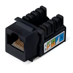Проходной адаптер Cabeus KJ-RJ45-Cat.6-90-BK (RJ45-DIDC, CAT.6, UTP, Keystone Jack) (9483c)