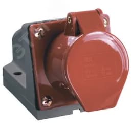 Розетка кабельная 32А 3Р+PE IР44 на поверхность 380 В 124