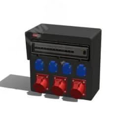 Устройство распределительное настенное твердая резина IP44 63A корпус 370х370х203