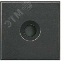 Axolute Заглушка с выходным отверстием 9мм 2 коннектора для организации распайки антрацит Legrand