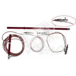 Заз.для ВЛ до 10кВ ЗПЛ-10 13.4м 25кв.мм 1штанга ZAP129-25 Электро Трейд