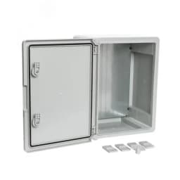 Корпус пластиковый с монтажной панелью ЩМП IP65 серая дверь 400х300х220