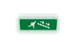 Табло Элтех-сервис М-220-РИП-ГРАНД Человек по лестнице вправо вниз (зел.ф.) Табло
