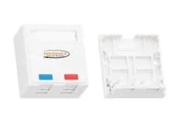 Корпус настенной розетки на 2 порта NIKOMAX NMC-MB2P-ST-WT