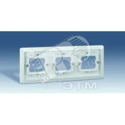 Рамка 3-х местная, скрытая установка, S44A, серый