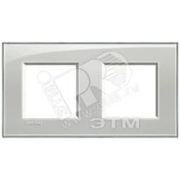 LivingLight Рамка прямоугольная 2 поста Серое небо
