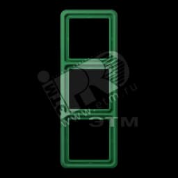 Рамка 3 поста универсальная ударопрочная зеленая JUNG