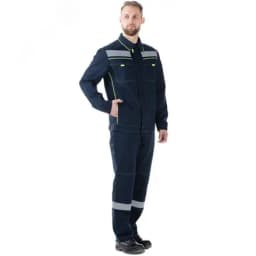 Костюм мужской Джокер-комфорт с бр. цв. т. син.-желт. р.120-124/170-176