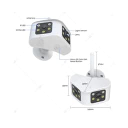 Видеокамера 8 Мп миниатюрная уличная SECTEC ST-439E-4K-DL