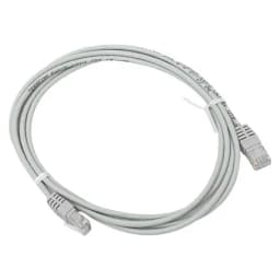 Патч-корд TERACOM Cat.5E (1Гбит/с) неэкранированный UTP оболочка PVC серый (2м) EKF