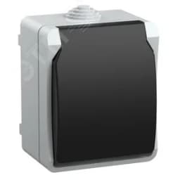 ФОРС Розетка наружная с заземлением с крышкой IP54 ERS12-K03-16-54-DC IEK