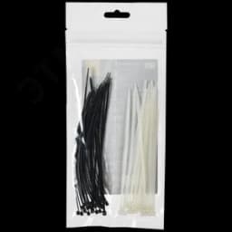 Набор хомутов 2,5х150 (25б. 25ч) (50шт/упак)