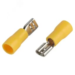 Разъем плоский NO-225-37 РпИм 5.5-6-0.5 изолированный «розетка» (упаковка 10 штук) ЭРА