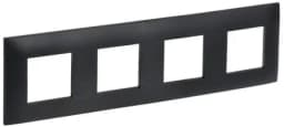 Рамка 4-м SKANDY SK-F04Bl черн. IEK SK-M42-K02