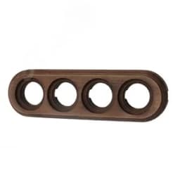 Лизетта Рамка 4 постовая, накладной монтаж, цвет Старое дерево BF1-640-17 Бирони