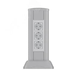 Миниколонна алюминиевая 0.35м серый металлик RAL 9006