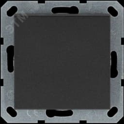 Звонковый механизм 10A 250V~ с накладкой, цвет Антрацит