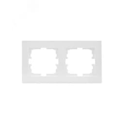 VESNA Рамка 2-ая горизонтальная б/вст белая