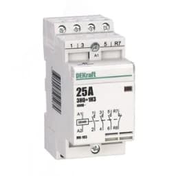 Контактор модульный 3НО+1НЗ 25А 230В МК-103 Dekraft