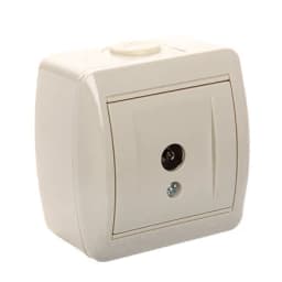 Розетка ТВ проходная Lezard, крем 710-0300-129
