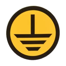 Знак "Земля" круглый d20мм EKF an-1-04