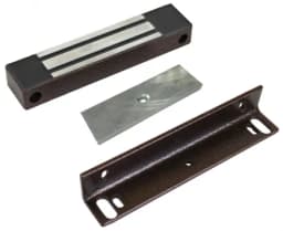 Замок электромагнитный AccordTec ML-180KB с уголком, коричневый