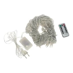 Гирлянда Светодиодный дождь 3х2 м эффект водопада прозрачный провод 230 В диоды теплые белые 240 LED 235006