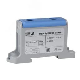 Клемма вводная силовая OptiClip КВС 16-95 синяя КЭАЗ Optima