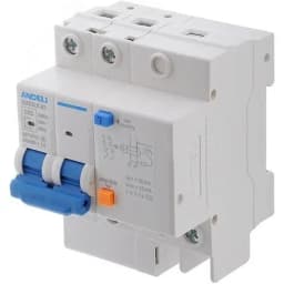 Выключатель автоматический дифференциальный АВДТ 2P 63A 30mA AC х-ка C 6кА ADB3le-63