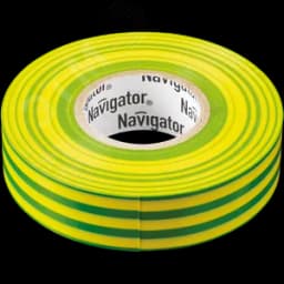 Изолента ПВХ желто-зеленая 15мм 10м NIT-B15-10/YG