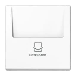 Накладка карточного выключателя (без механизма)  Серия LS990  Материал- ударопрочный термопласт  Цвет- белый JUNG