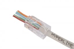 Разъем легкой оконцовки RJ-45 (8P8C) под витую пару Hyperline PLEZ-8P8C-UA-C5-100