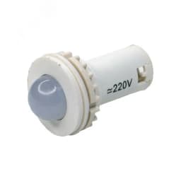 Лампа светодиодная индикаторная СКЛ-11-Б-2-220, белая, 220В AC/DC, d=27, сила света 20 мКд
