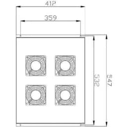 Вентилятор для шкафа NTSS-FAN4/1000 NTSS