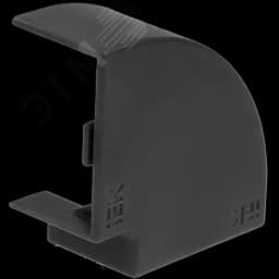 ELECOR Поворот 90град КМП 20х10 черный (4шт/компл)